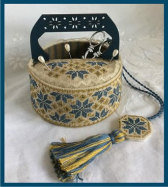Blue Quaker Sewing Box