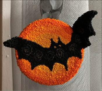 Halloween Bat Punchneedle