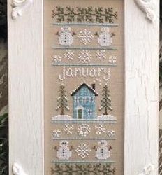 Nieuwe club: Sampler of the Month van Country Cottage Needleworks