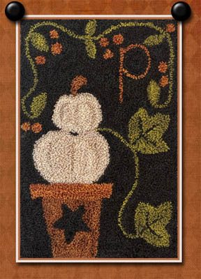 P Is For Pumpkin (Punchneedle)