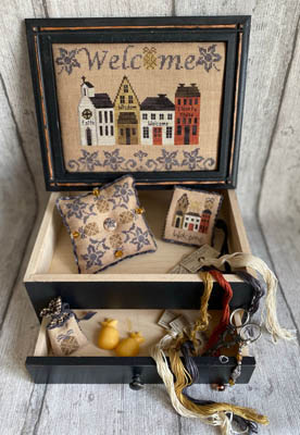 Welcome Street Sewing Box & Pillow (Chart & finishing Info)