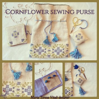 Cornflowers Sewing Purse