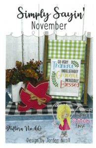 Simply Sayin' November