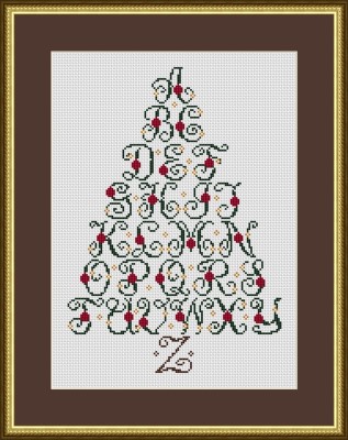 Christmas Tree Alphabet Holiday Sampler
