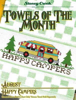 Towels Of The Month - August Happy Campers (TM030)