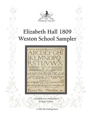 Elizabeth Hall Sampler 1809