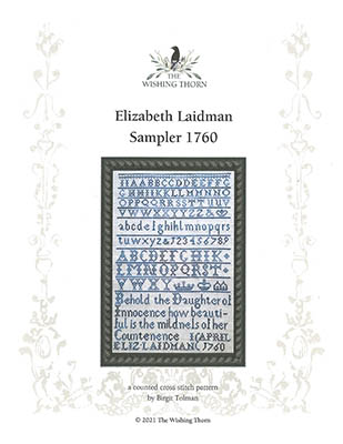 Elizabeth Laidman Sampler 1760
