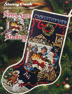 Sleepy Santa Stocking