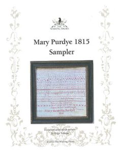 Mary Purdye 1815 Sampler