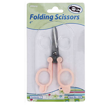 Folding Scissors Peach 4" (Item 239)