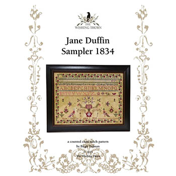 Jane Duffin Sampler 1834