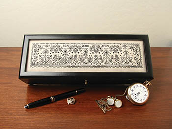 Gentleman's Blackwork Treasure Box