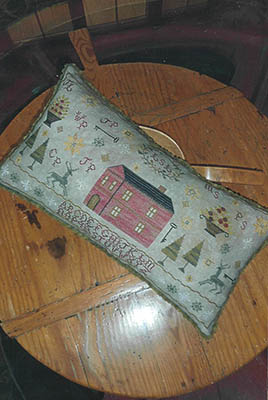 Home For Christmas Sampler Pillow