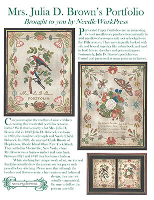Mrs. Julia D. Brown's Portfolio