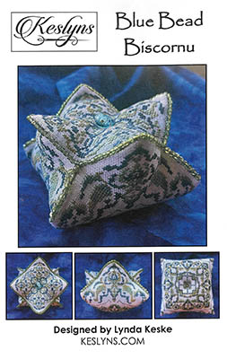 Blue Bead Biscornu