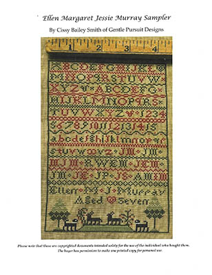 Ellen Margaret Jessie Murray Sampler
