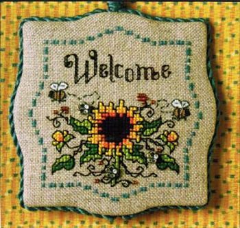 Sunflowers & Bumblebees Welcome (w/emb)