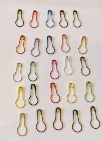 5 x 25 verschillende kleuren bulb pins