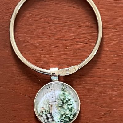 Borduurbling kerstboom