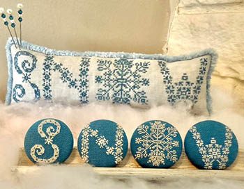 Snow Buttons & Pillow
