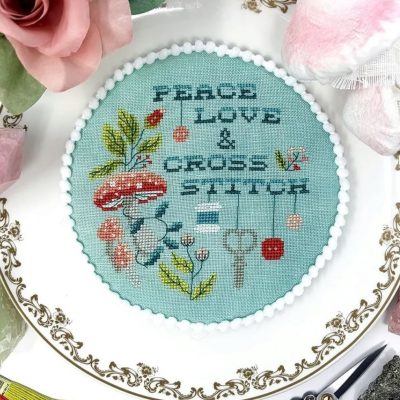 Peace, Love and Cross Stitch - Tiny Modernist