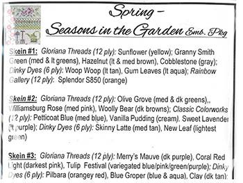 Spring - Seasons In The Garden Emb Pack