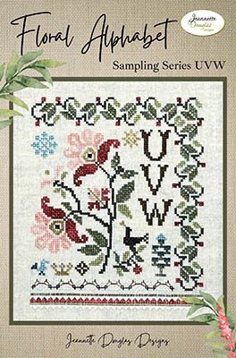 Floral Alphabet Sampling Series - UVW