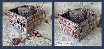 American Patriotic Sewing Basket
