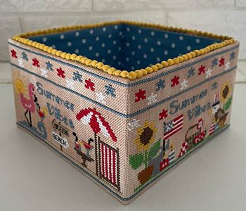 Summer Vibes Sewing Basket