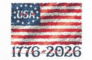 Vintage American Flag 1776-2026
