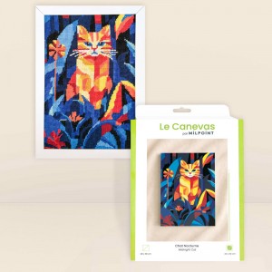 Needlepoint pakket Midnight Cat