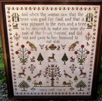 Mary Cook 1795 (reproduction sampler