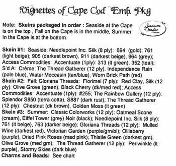 Cape Cod Vignettes Emb. Pk