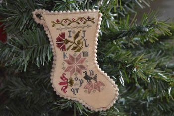 Sampler Stocking Ornament 2