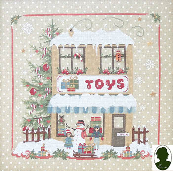 Christmas Avenue - Toys Shop (met 2 knoopjes)